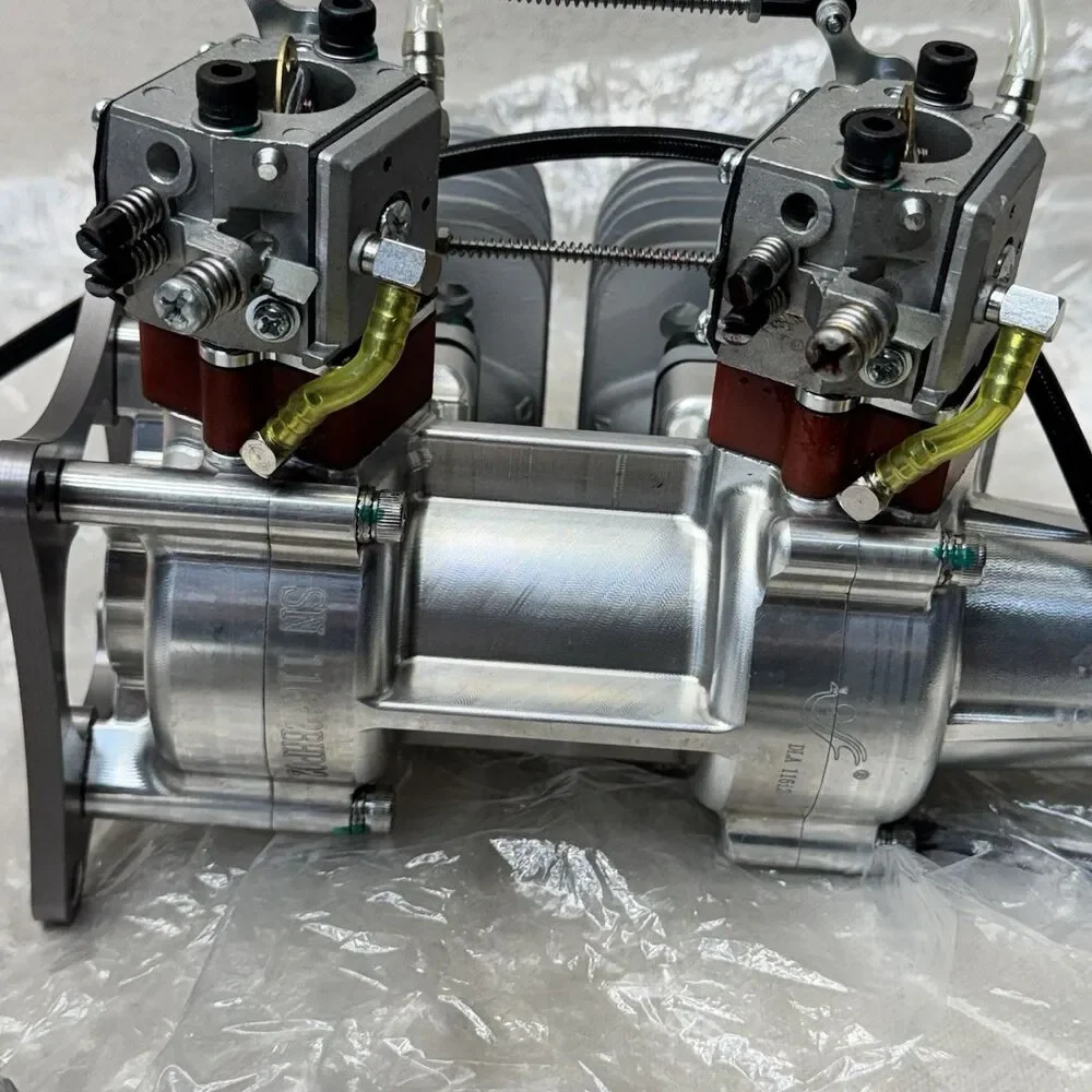 DLA116i2 116cc Inline Twin Gas RC Plane Engine W/muffler & Ignition - New